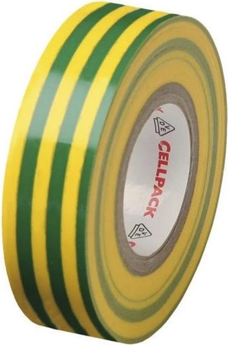 Cellpack No.128 gelb/grün, Isolierband, 15mm/10m, 1 Stück