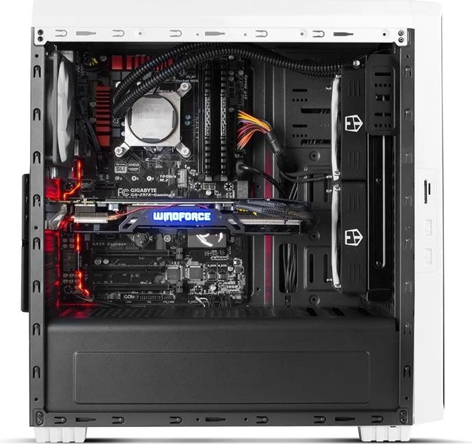 Nox Xtreme Hummer ZS Zero weiß, Acrylfenster