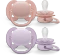 Philips Avent SCF091/31 ultra soft Beruhigungsschnuller, 0-6M, Silikon, rosa/violett, 2 Stück Vorschaubild
