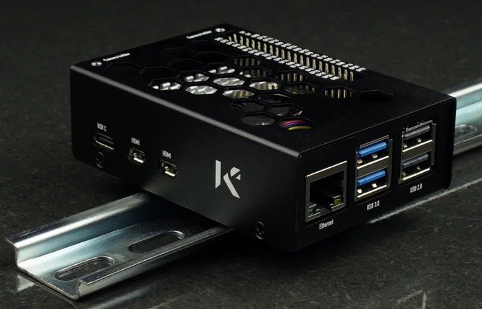 KKSB Aluminiumgehäuse für Raspberry Pi 5, schwarz