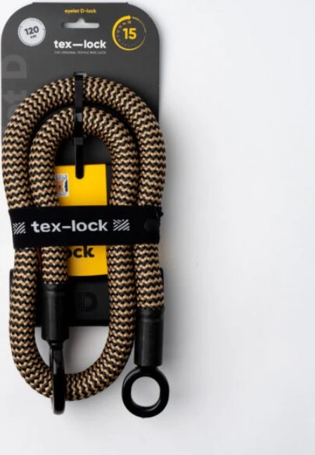 tex-lock eyelet D-Lock 120cm Textilschloss, Schlüssel wild hemp