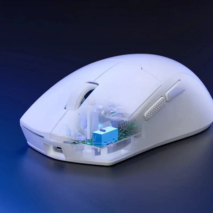 Redragon K1NG Max M918 Pro 1KHz Wireless, weiß, USB/Bluetooth