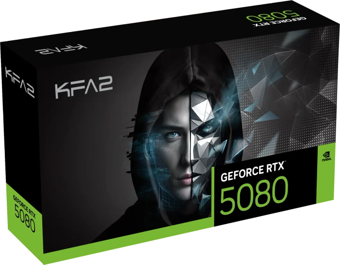 KFA2 GeForce RTX 5080 EX Gamer 1-Click OC 3X, 16GB GDDR7, HDMI, 3x DP