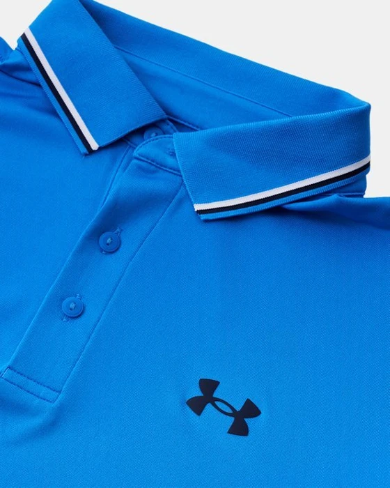 Under Armour Playoff 3.0 Rib Poloshirt kurzarm blue atlantis/white/midnight navy (Herren)