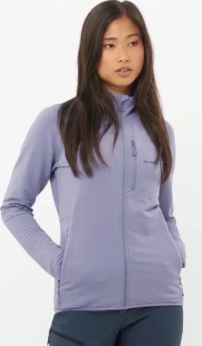 Salomon Essential Lightwarm Jacke blue granite (Damen)