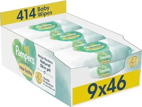 Pampers Harmonie New Baby Feuchttücher, 414 Stück (9x 46 Stück)