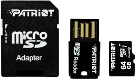Patriot LX 64GB Kit, UHS-I, Class 10
