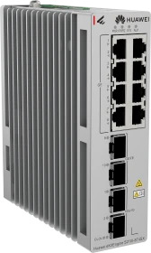 Huawei eKit SME Network eKitEngine S210I Series Industrial Railmount Gigabit Switch, 8x RJ-45, 2x SFP+, 2x SFP (S210I-8T4SX / 98012931)