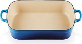 Le Creuset Bratreine aus Gusseisen 40.2x25.9cm 4.9l azure