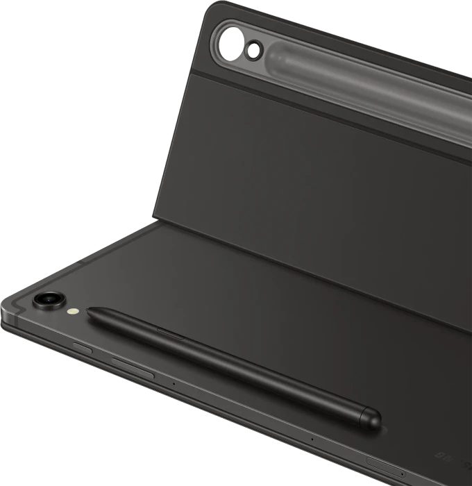 Samsung EF-DX710 Book Cover Keyboard Slim für Galaxy Tab S9 / S9 FE, schwarz, DE
