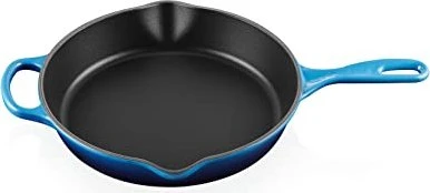 Le Creuset Signature Gusseisen Brat-/Servierpfanne rund hoch 26cm azure