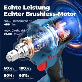 Dong Cheng DCPB488 Akku-Schlagschrauber inkl. Tasche + Akku 4.0Ah
