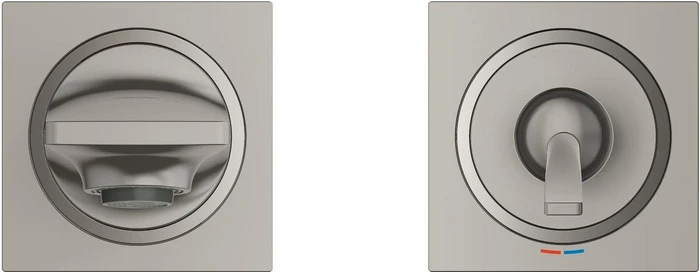 Grohe Allure 2-Loch-Waschtischbatterie satin steel