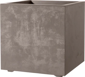 Deroma Millennium Cube Blumentopf 39x39cm sandstein
