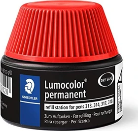 Staedtler Lumocolor 487 17 Permanentmarker Nachfüllstation 15ml, rot