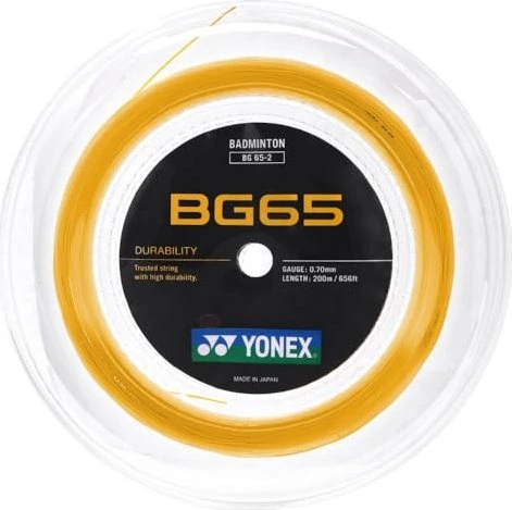 Yonex BG65 Badmintonsaite orange 200m
