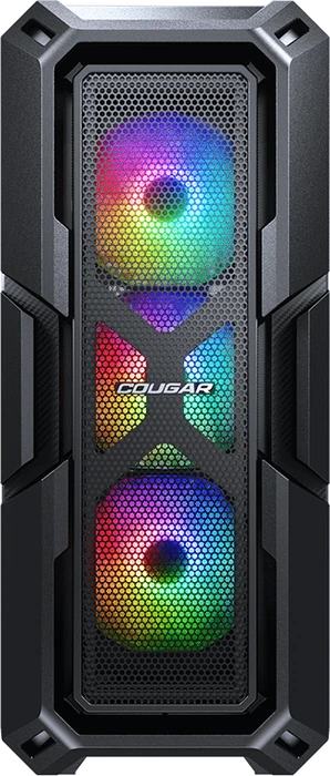Cougar MX440 Mesh RGB, Glasfenster