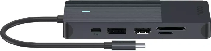 Rapoo UCM-2006 12-in-1 Multiport Adapter, 1x USB-C 3.0 [Stecker]