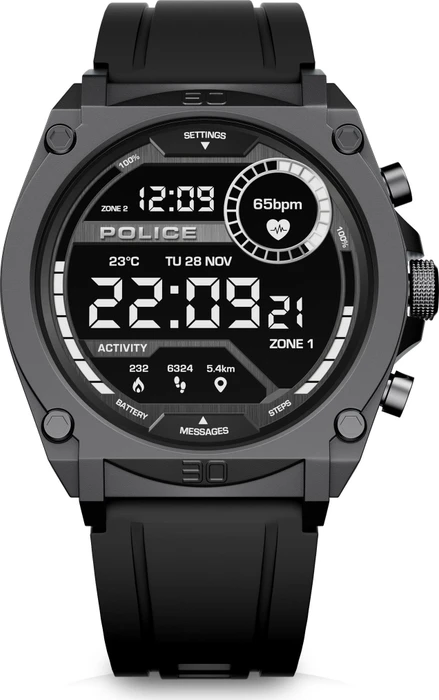 Police Freedom Of Time MyAvatar Smartwatch schwarz
