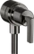 Hansgrohe Axor Citterio Wandanschluss Stop mit Rückflussverhinderer, Absperrventil und Hebelgriff polished black chrome Vorschaubild
