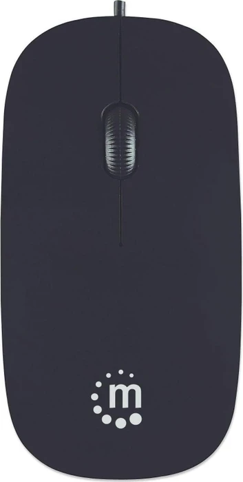 Manhattan Slim Optical Mouse schwarz, USB