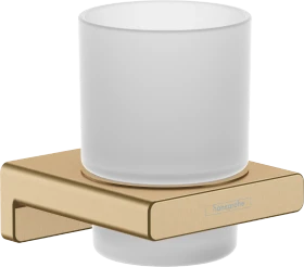 Hansgrohe AddStoris Zahnputzbecher mit Halter brushed bronze