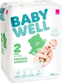 Babywell Premium Gr.2 Einwegwindel, 3-6kg, 42 Stück
