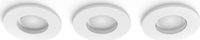 Philips Hue White and Color Ambiance Xamento Einbauleuchte rund weiß, 3 Stück