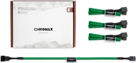 Noctua NA-SEC1 chromax.green, 4-Pin Verlängerung, sleeved, 30cm, grün, 3er-Pack