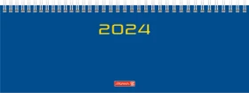 Brunnen Tischkalender 772 2024, 297x105mm, blau, 56 Blatt