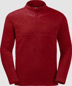 Jack Wolfskin Arco Funktionsshirt langarm dark lacquer red stripes (Herren)