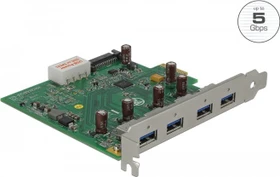 DeLOCK 4x USB-A 3.0, PCIe 2.0 x1 (89323)