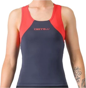 Castelli Sole Top Trikot ärmellos twilight blue/hibiscus (Damen)