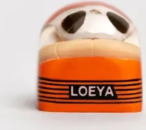 Fnatic Artisan Keycap Loeya, Kunstharz (Resin), orange/beige, 1 Taste