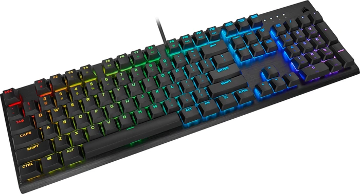 Corsair K60 RGB PRO Low Profile, MX LOW PROFILE RGB SPEED, USB, DE