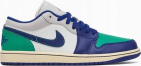 Nike Air Jordan 1 Low sail/stadium green/neutral grey/deep royal blue (Herren)