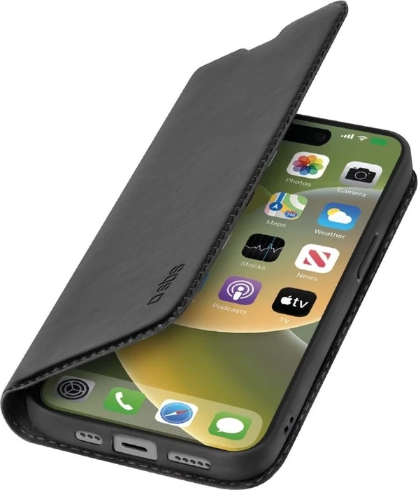 SBS Mobile Book Wallet Lite für Apple iPhone 15 Plus schwarz