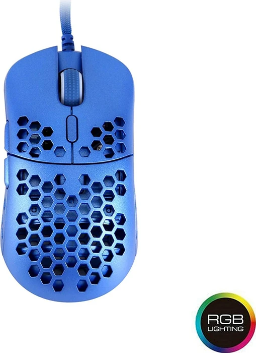 HK Gaming Mira-S Gaming Mouse Metallic blau, USB