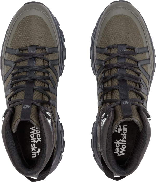 Jack Wolfskin Wild Hike Texapore Mid obsidian moss (Herren)