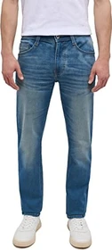 Mustang Oregon Slim mit Used-Waschung Jeans blau (Herren)