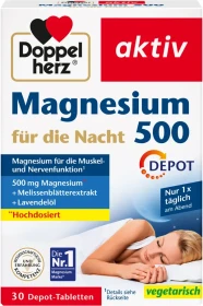 Doppelherz akitv Magnesium 500 für die Nacht Tabletten, 30 Stück