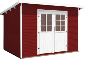 Weka 219 295x240cm Gerätehaus schwedenrot