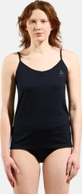 Odlo Natural Merino 160 V-Neck Funktionsshirt ärmellos schwarz (Damen)