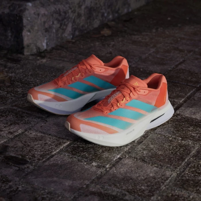 adidas Adizero Boston 13 semi coral/flash aqua/flash orange (Damen)