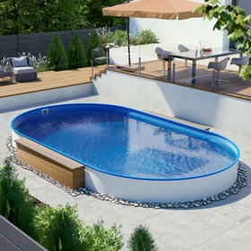 BWT Hobby Stahlwandpool oval 450x250x120cm