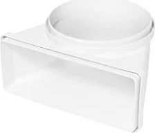 AEG Electrolux M2CKCF03 Umlenkstück 90° von 150mm Rundkanal zu 220x90mm Flachkanal