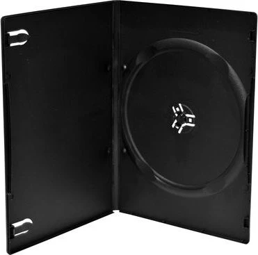 MediaRange DVD-Hülle für 1 Disc, maschinenfähig, schwarz, 50 Stück