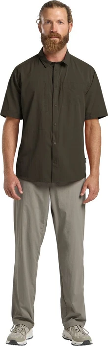 Jack Wolfskin Sierra Canyon Hemd kurzarm obsidian moss (Herren)