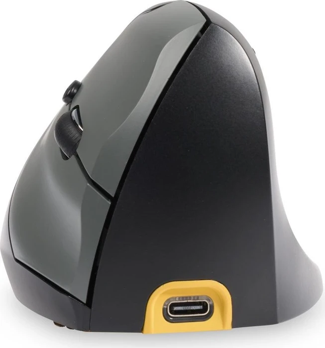 BakkerElkhuizen HandShake 3-Mode Vertical Mouse, schwarz/silber, USB/Bluetooth