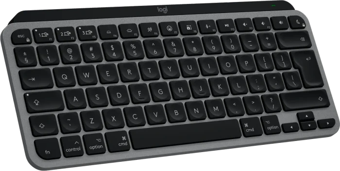 Logitech MX Keys Mini for Mac, Space Gray, schwarz/grau, LEDs weiß, Logi Bolt, USB/Bluetooth, US